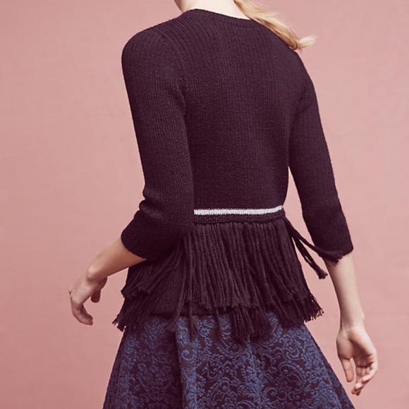 ANTHROPOLOGIE - HARARE - Fringed Pullover small - Picture 3 of 7